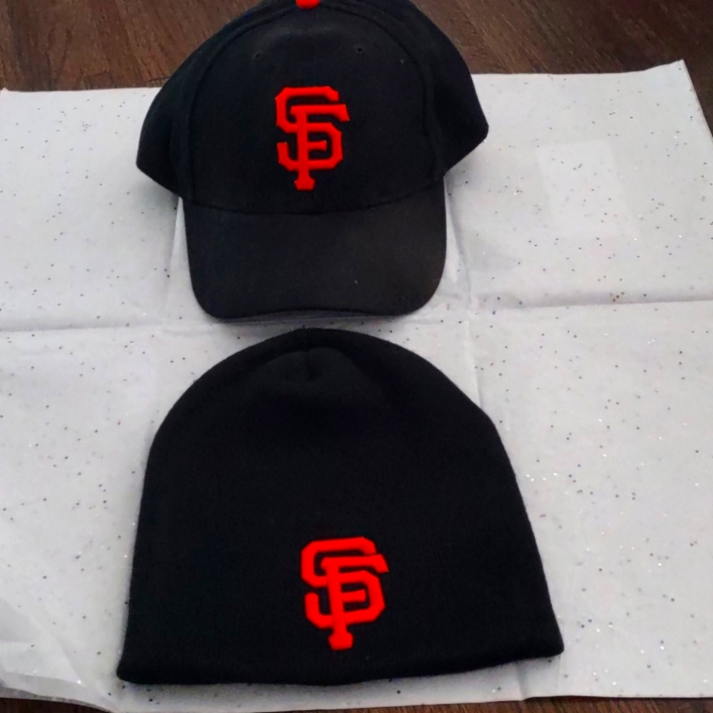 SF Giants Beenie and Hat